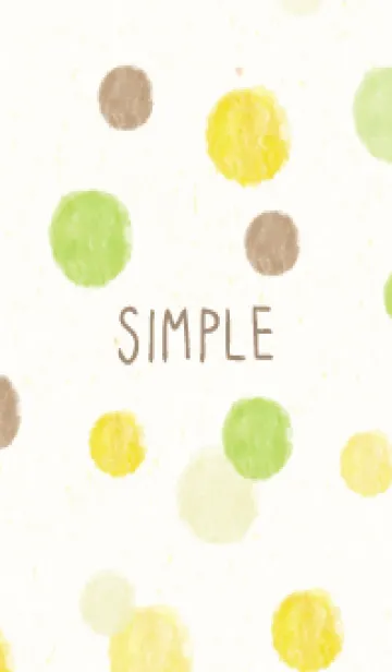 [LINE着せ替え] 水彩 丸 4色の画像1