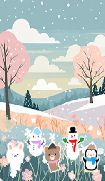 [LINE着せ替え] 可愛い北欧風着せかえ(Winter-376)の画像1