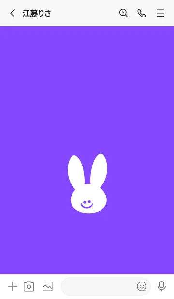 [LINE着せ替え] ホワイト ラビット .22の画像2