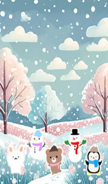 [LINE着せ替え] 可愛い北欧風着せかえ(Winter-377)の画像1