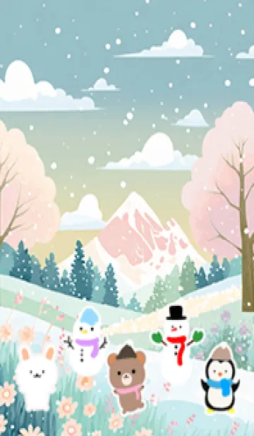 [LINE着せ替え] 可愛い北欧風着せかえ(Winter-378)の画像1