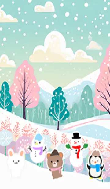 [LINE着せ替え] 可愛い北欧風着せかえ(Winter-380)の画像1