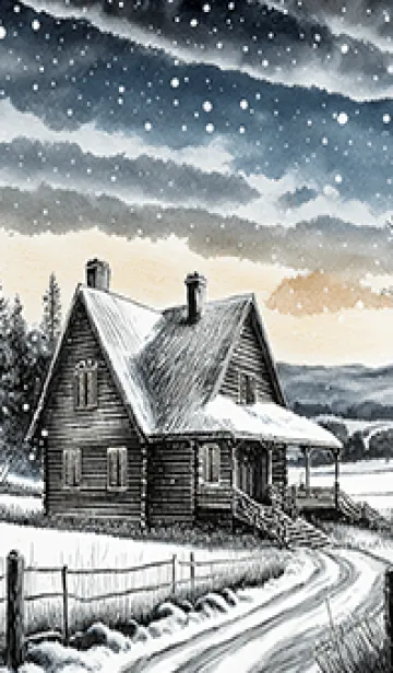 [LINE着せ替え] 優美な冬の風景の着せかえ(Winter-298)の画像1