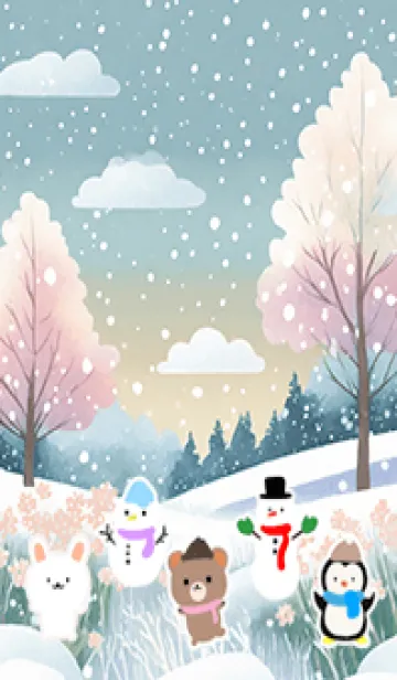 [LINE着せ替え] 可愛い北欧風着せかえ(Winter-389)の画像1