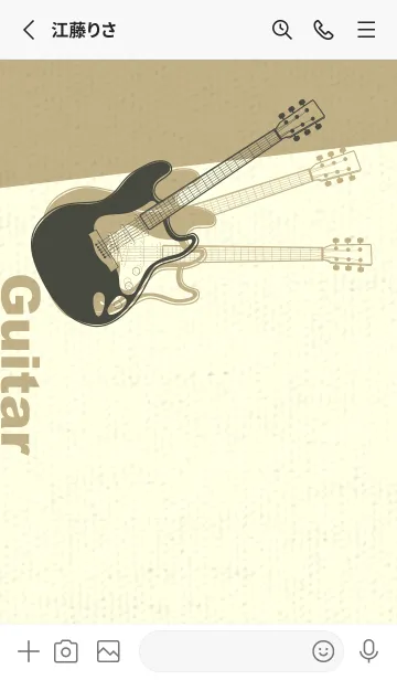 [LINE着せ替え] エレキギター Line  千歳茶の画像2