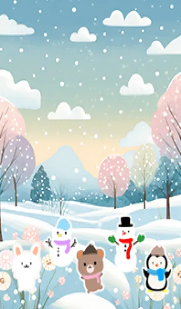 [LINE着せ替え] 可愛い北欧風着せかえ(Winter-388)の画像1