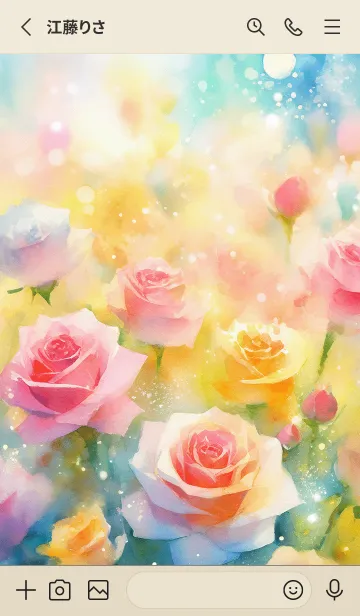 [LINE着せ替え] 薔薇(バラ)の花の着せかえ(R333)の画像2