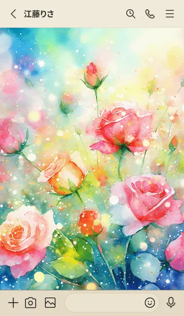 [LINE着せ替え] 薔薇(バラ)の花の着せかえ(R334)の画像2