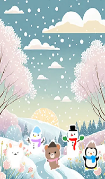 [LINE着せ替え] 可愛い北欧風着せかえ(Winter-385)の画像1