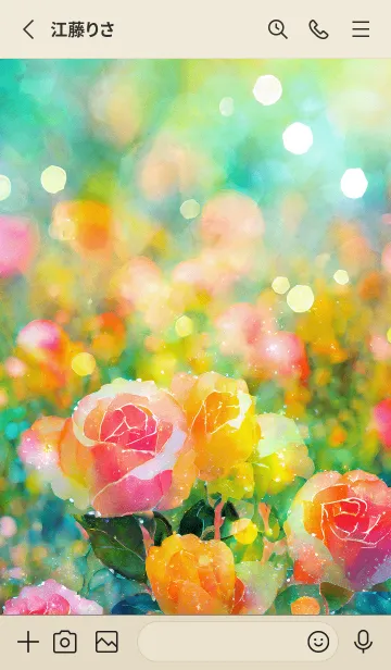 [LINE着せ替え] 薔薇(バラ)の花の着せかえ(R336)の画像2