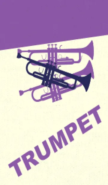 [LINE着せ替え] Trumpet CLR パープルネイビーの画像1