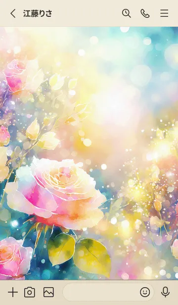 [LINE着せ替え] 薔薇(バラ)の花の着せかえ(R338)の画像2