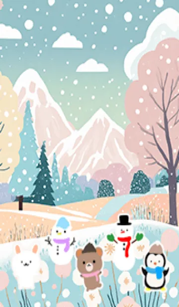 [LINE着せ替え] 可愛い北欧風着せかえ(Winter-383)の画像1