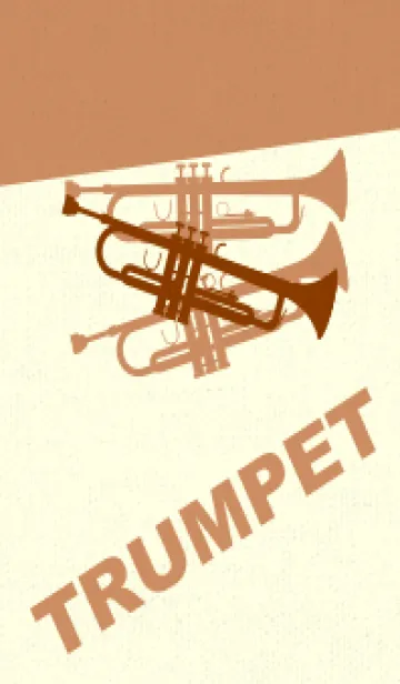 [LINE着せ替え] Trumpet CLR 褐色の画像1