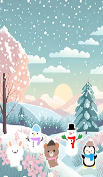 [LINE着せ替え] 可愛い北欧風着せかえ(Winter-381)の画像1