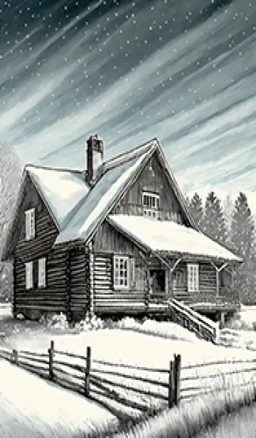 [LINE着せ替え] 優美な冬の風景の着せかえ(Winter-279)の画像1