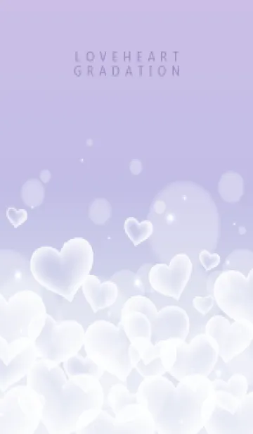 [LINE着せ替え] LOVE HEART GRADATION Purple&Pink 15の画像1