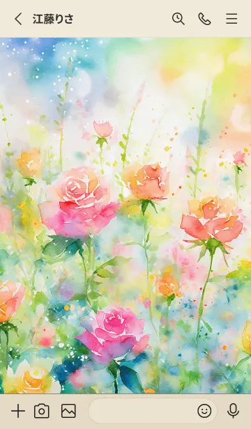 [LINE着せ替え] 薔薇(バラ)の花の着せかえ(R342)の画像2