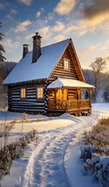 [LINE着せ替え] 優美な冬の風景の着せかえ(Winter-301)の画像1