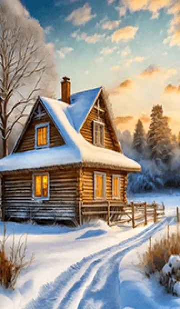 [LINE着せ替え] 優美な冬の風景の着せかえ(Winter-302)の画像1