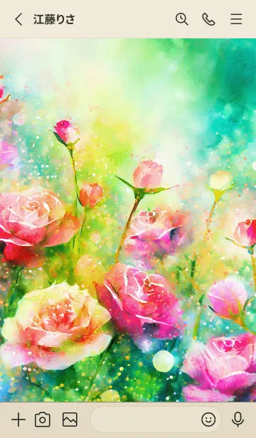 [LINE着せ替え] 薔薇(バラ)の花の着せかえ(R345)の画像2