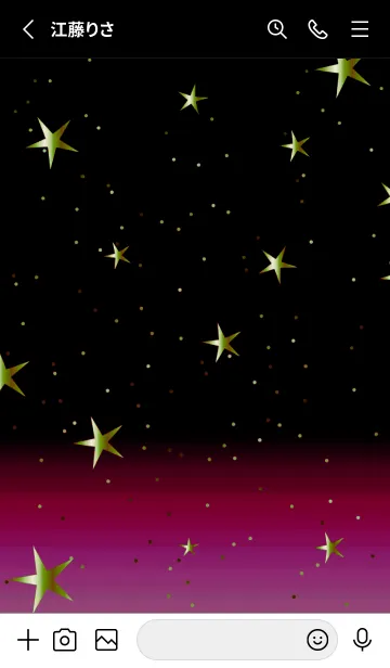 [LINE着せ替え] キラキラ ‐グラデーション・スター 101の画像2