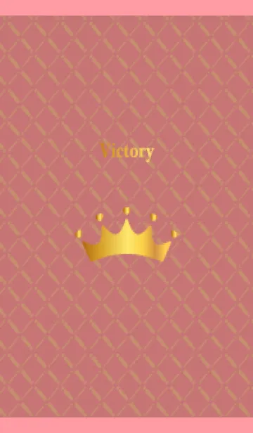 [LINE着せ替え] ハートの王冠 薄いピンクの画像1