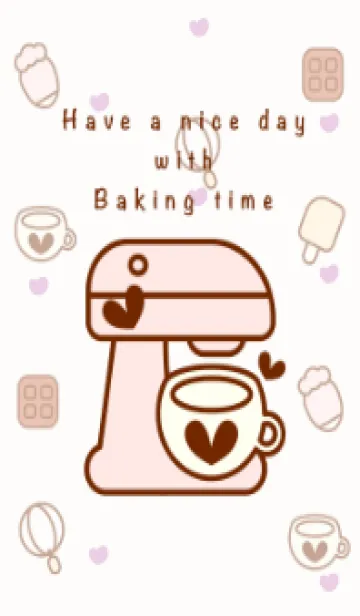 [LINE着せ替え] Happy baking time 23の画像1