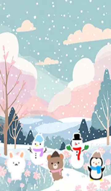 [LINE着せ替え] 可愛い北欧風着せかえ(Winter-393)の画像1