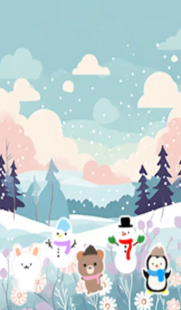 [LINE着せ替え] 可愛い北欧風着せかえ(Winter-392)の画像1