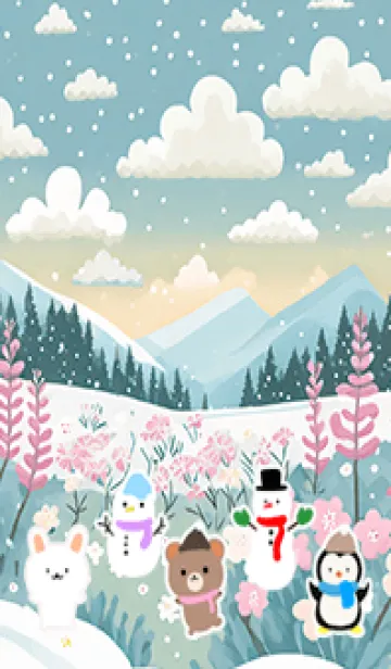 [LINE着せ替え] 可愛い北欧風着せかえ(Winter-391)の画像1