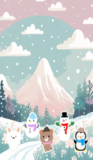 可愛い北欧風着せかえ(Winter-401)の着せ替えメイン画像