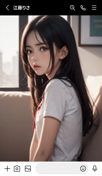[LINE着せ替え] 1少女LO16。の画像2