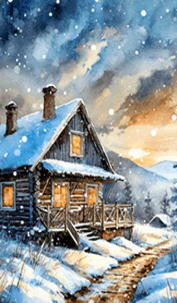 [LINE着せ替え] 優美な冬の風景の着せかえ(Winter-310)の画像1