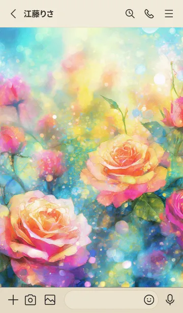 [LINE着せ替え] 薔薇(バラ)の花の着せかえ(R354)の画像2