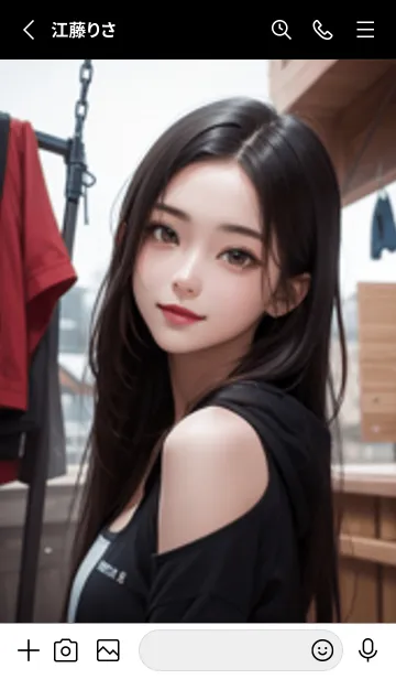 [LINE着せ替え] 1少女LO14。の画像2