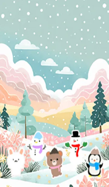 可愛い北欧風着せかえ(Winter-405)のLINE着せ替え