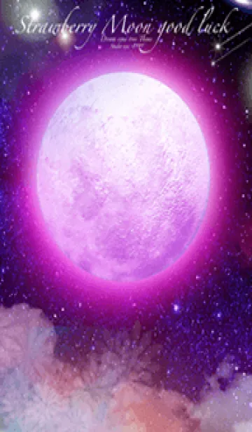[LINE着せ替え] 恋が叶う♥ストロベリームーン♥満月の画像1
