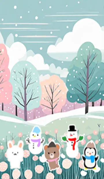 [LINE着せ替え] 可愛い北欧風着せかえ(Winter-408)の画像1