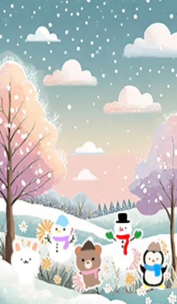 [LINE着せ替え] 可愛い北欧風着せかえ(Winter-409)の画像1