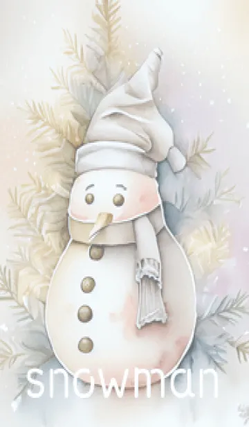 [LINE着せ替え] blue♡snowman15_1の画像1