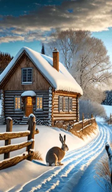 [LINE着せ替え] 優美な冬の風景の着せかえ(Winter-328)の画像1