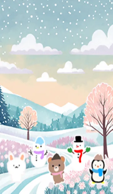 [LINE着せ替え] 可愛い北欧風着せかえ(Winter-412)の画像1