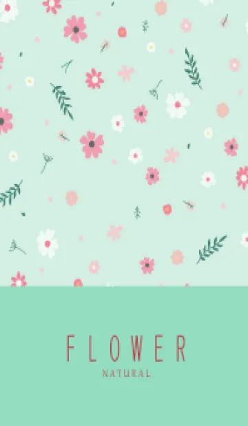 [LINE着せ替え] FLOWER MINT GREEN -NATURAL-62の画像1