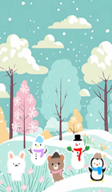 [LINE着せ替え] 可愛い北欧風着せかえ(Winter-413)の画像1