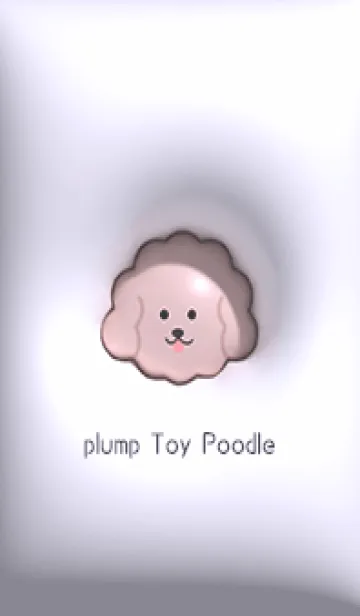 [LINE着せ替え] purple♡ぷっくりトイプーとハート12_1の画像1