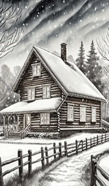 [LINE着せ替え] 優美な冬の風景の着せかえ(Winter-326)の画像1