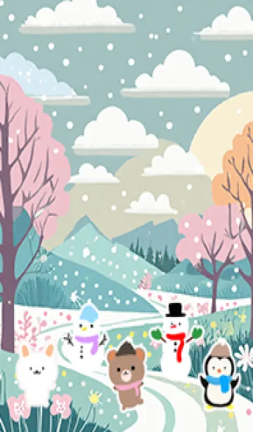 [LINE着せ替え] 可愛い北欧風着せかえ(Winter-414)の画像1