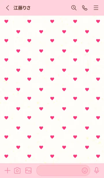 [LINE着せ替え] 小さなハートたくさん21の画像2