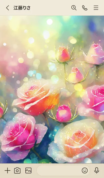 [LINE着せ替え] 薔薇(バラ)の花の着せかえ(R366)の画像2